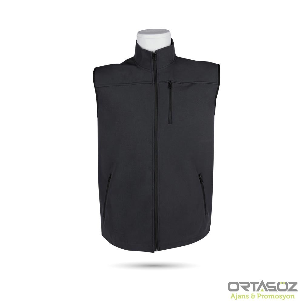 943501 NEMRUT SOFTSHELL SİYAH 3XL YELEK