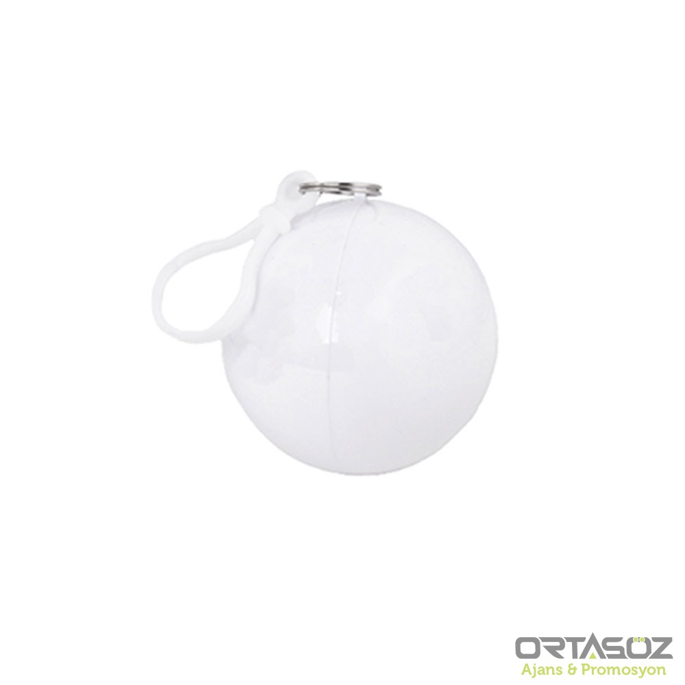 KUTULU BEYAZ TEK KULLANIMLIK YAĞMURLUK