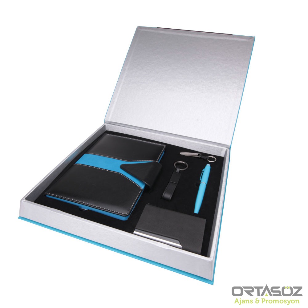 KİRAZ TURKUAZ HEDİYELİK SET