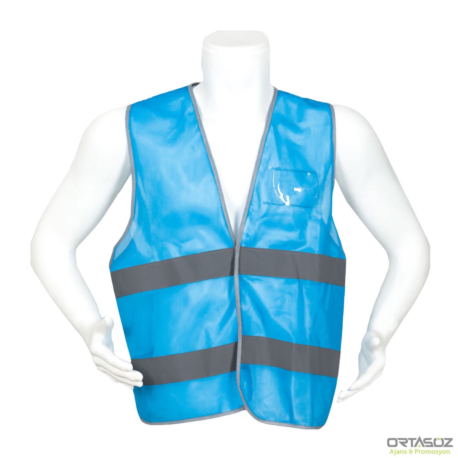 İKAZ YELEĞİ MAVİ