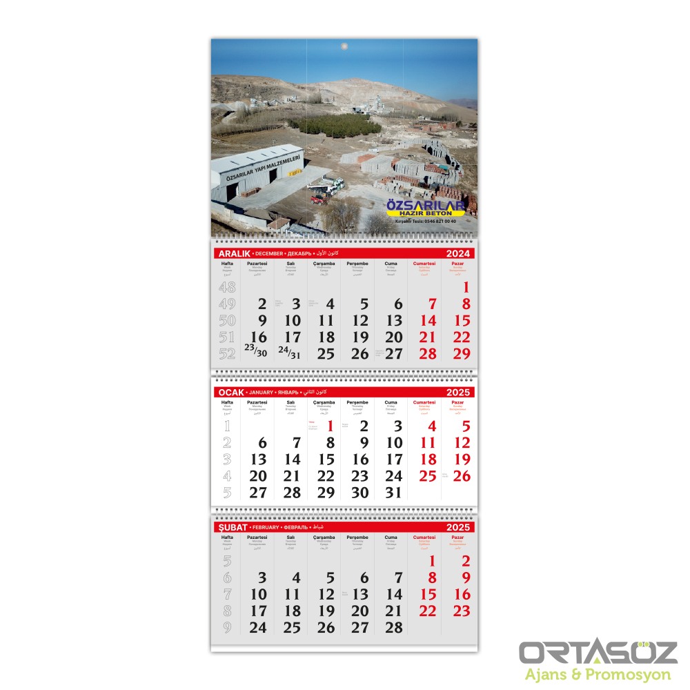 ALA-02 ALA-02 1 PARÇA SPİRALLİ GEMİCİ TAKVİMİ